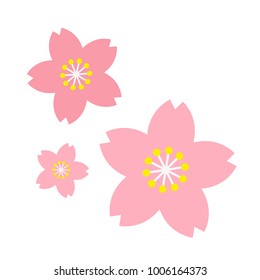 Cherry blossoms vector illustration