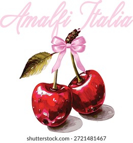 Cherry Bow Bows itally cetim muito misturado multi bundle cetim feminino fita coquette francês Paris Paris Paris pelúcia romântica meninas estilo tendência rosa t-shirt design Slogan Logo Vetor gráfico Tee shirt vestuário impressão luxe moda
