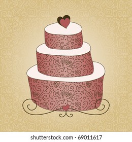 cherry cake card