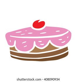 cherry cake cartoon