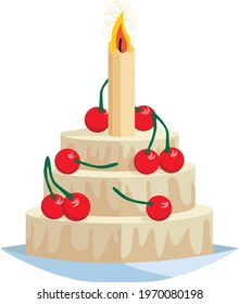 Cherry cake for your birthday