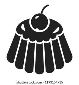 Cherry candy icon. Simple illustration of cherry candy vector icon for web design isolated on white background