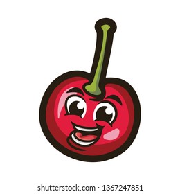 cherry cartoon character design