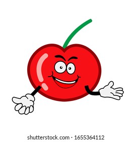 Cherry Cartoon Character facial expressions illustration