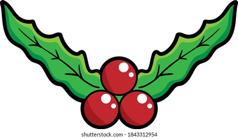 Cherry cartoon decoration vector illustration