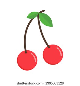 Cherry Cartoon Vector Symbol Logo Design Stock Vector (Royalty Free ...