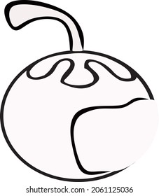 Cherry cepak für Kinderbuch-Logo simpel flavektor-Design
