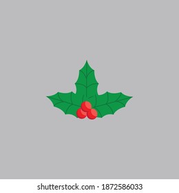 cherry christmas icon set vector
