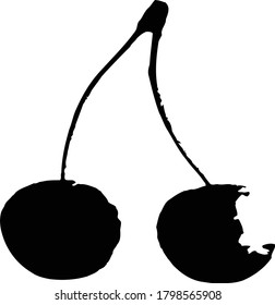 cherry clean icon vector. illustration