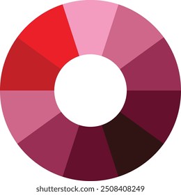 paleta de cores cereja, combinação com sua elegância e profundidade. paleta de cores cereja ilustração vetor.