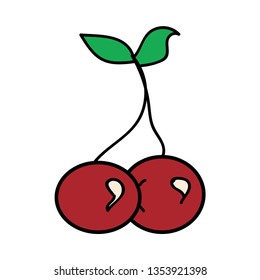 cherry Colored vector icon