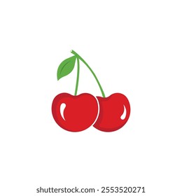 Cherry design icon logo template