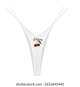 Cherry design panties. vector illustration