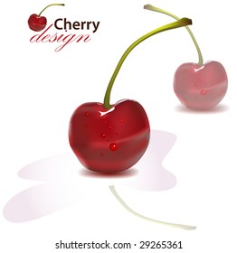 Cherry design. Vector illustration.