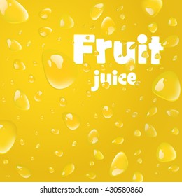 Cherry drops on drink background