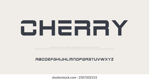 Cherry Elegant Font. Luxurious Glamour Exclusive Regular Font. Uppercase Lowercase and Number. Minimal Fashion Design