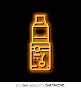 cherry flavor neon light sign vector. cherry flavor illustration