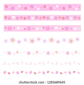 Cherry flower decoration line set