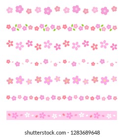 Cherry flower decoration line set