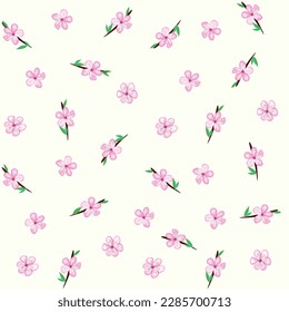 Diseño de flor de flores de cerezo para Semana Santa