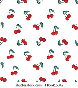 Cherry Fresh Fruit Seamless Summer