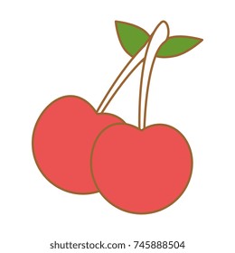 cherry fresh isolated icon