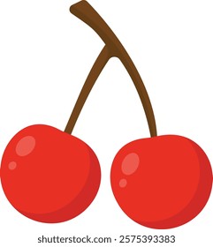 Cherry Fruit Cartoon Illustration Design