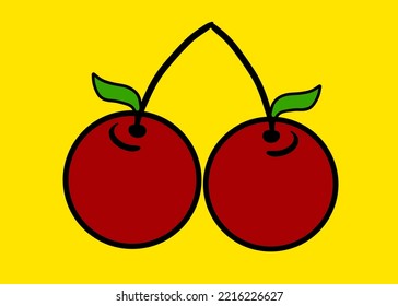 Cherry Fruit Designs For Clothing Patterns, T-shirts, Stickers, Shoe Prints, Bags, Towels, Book Covers, Banners, Children Animations, Animated Videos.