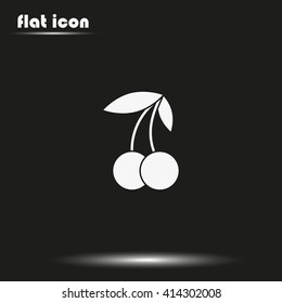 Cherry fruit icon.