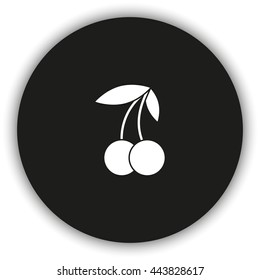 Cherry fruit icon.