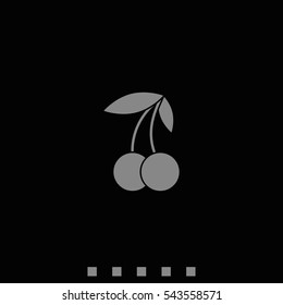 Cherry fruit icon.