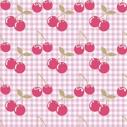 CHERRY FRUIT SEAMLESS PATTERN FOR CLOTHS AND TEXTILE AND CAN BE USE IN ANY KIDS WEAR FIELDS VECTOR