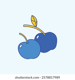 Cherry Fruit Summer Illustration for design needs, Landing Pages, Animation, Apps, Presentations, Content Creator and other Promotions
