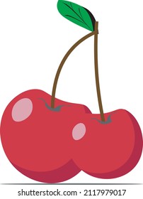 frutos de cerezo utilizados para iconos, logos o portadas de libros