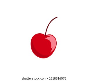 cherry fruits vector isolated on white