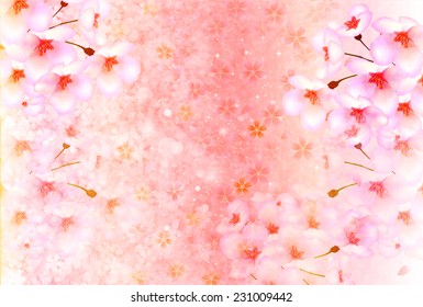 Cherry greeting card background