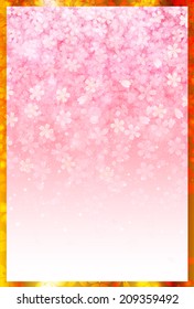 Cherry greeting cards background