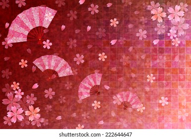 Cherry greeting cards background