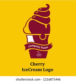 Cherry Ice Cream Logo