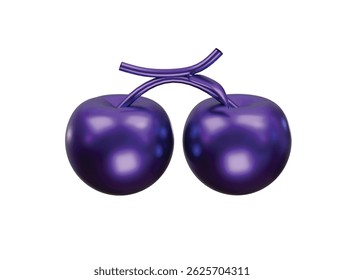 cherry icon 3d illustration render

