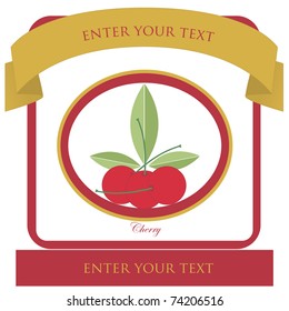 Cherry icon for the corporate brand or model of menu