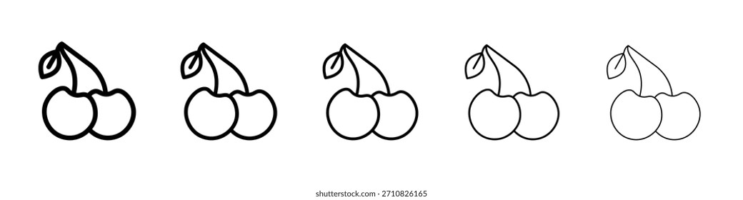 Cherry icon design, logo, app, UI. Vector illustration, EPS