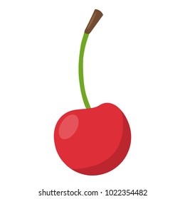 Cherry icon. Flat illustration of cherry vector icon for web