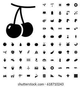 Cherry icon illustration isolated vector sign symbol. agriculture icons vector set on white background.