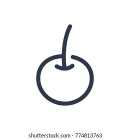 Cherry icon. Isolated berry and cherry icon line style. Premium quality berry vector symbol drawing cherry concept for your logo web mobile app UI design.