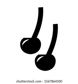 cherry icon isolated sign symbol vector illustration - high quality black style vector icons
