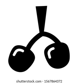 cherry icon isolated sign symbol vector illustration - high quality black style vector icons

