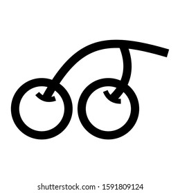 cherry icon isolated sign symbol vector illustration - high quality black style vector icons
