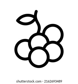 icono de cereza o logotipo símbolo de signo aislado ilustración vectorial - iconos vectoriales de estilo negro de alta calidad
