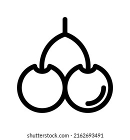 cherry icon or logo isolated sign symbol vector illustration - high quality black style vector icons
